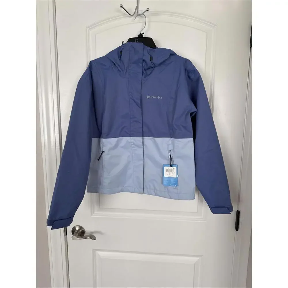 NWT Columbia Women's Hikebound Short Rain Jacket Purple Size Small Omni Tech - Picture 5 of 9